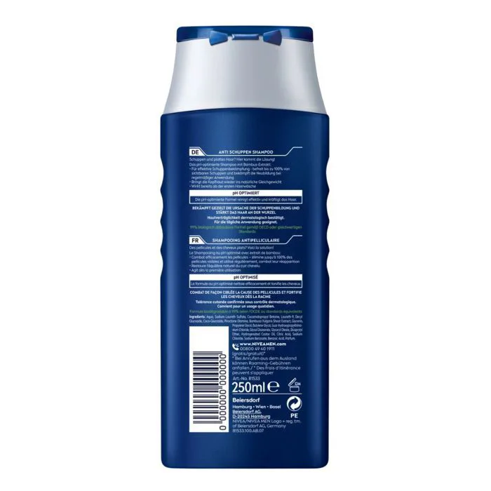 Dầu gội trị gàu dành cho nam Nivea Men Anti Schuppen - 250ml – Hàng Đức Little Germany Dầu gội trị gàu dành cho nam Nivea Men Anti Schuppen - 250ml – Hàng Đức Little Germany