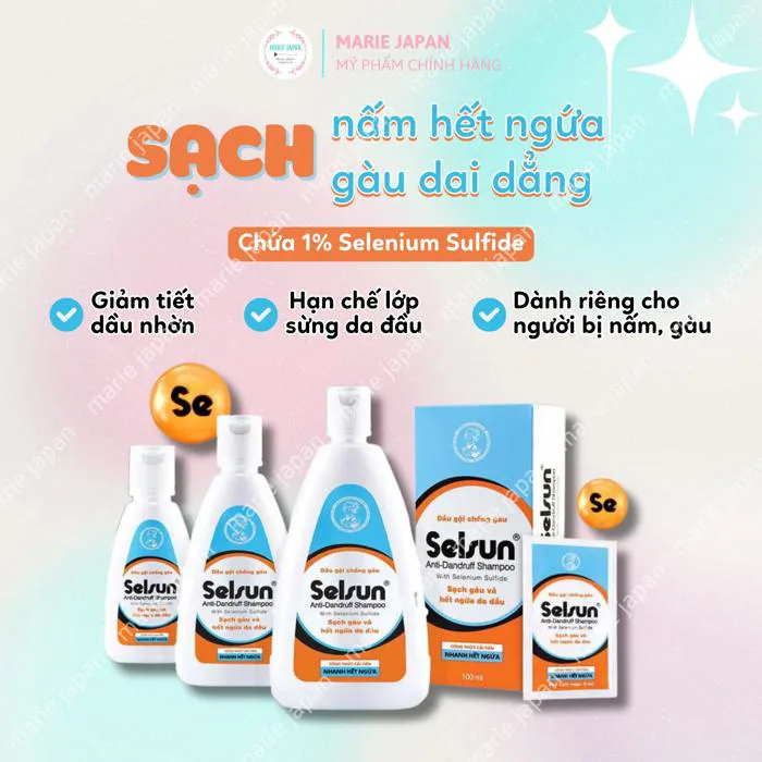 Dầu Gội - Xả Selsun Chống Gàu Nấm Ngứa Da Đầu Nhật Bản Dầu Gội - Xả Selsun Chống Gàu Nấm Ngứa Da Đầu Nhật Bản