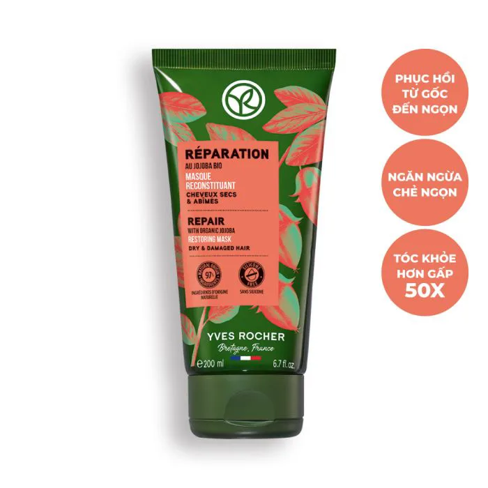 Mặt Nạ Ủ Tóc Phục Hồi Tóc Hư Tổn Và Khô Xơ Repair Hair Care Restoring Mask  Tube 200Ml