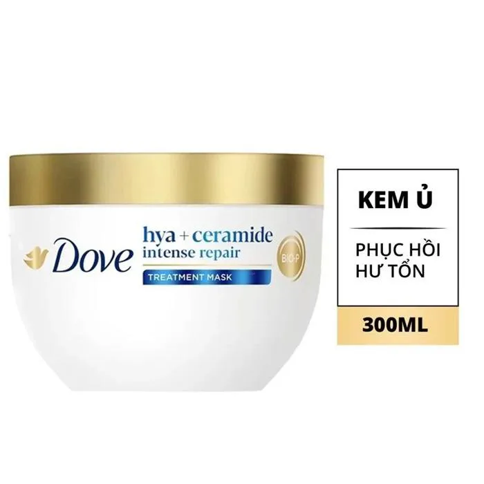 Kem Ủ Tóc Dove Hỗ Trợ Phục Hồi Tóc Hư Tổn, Ngăn Gãy Rụng Tóc Hya Treatment  Mask 300ml