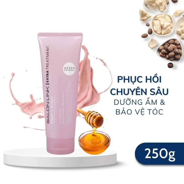 Kem Ủ Tóc SalonLink Dưỡng Mềm Mượt Phục Hồi Tóc Hư Tổn Extra Treatment 250ml