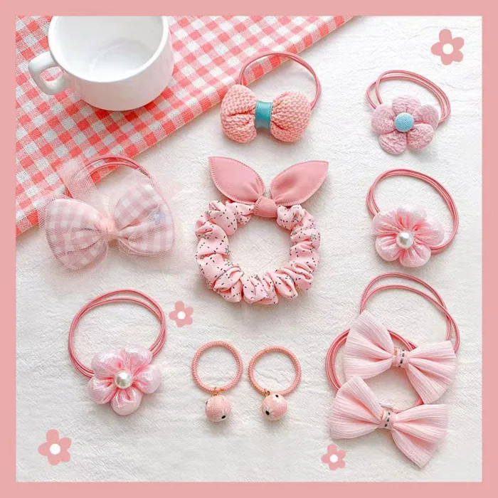 SET TÚI CỘT TÓC DÂY NƠ XINH NHIỀU MÀU SẮC - Lazada | Lazada Việt Nam