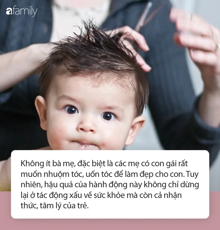 Cho trẻ nhỏ đi làm tóc: Chuyên gia cảnh báo Cho trẻ nhỏ đi làm tóc: Chuyên gia cảnh báo