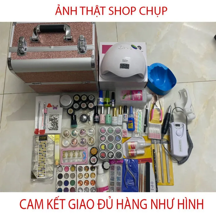 Bộ làm móng nail - Set đồ học nail mix dụng cụ làm móng chính hãng từ cơ bản  đến nâng cao combo bộ dụng cụ làm nail cho người mới Cốp