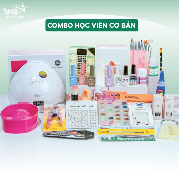 Combo nail học viên cơ bản - Bộ dụng cụ 35 món làm nail cơ bản dành cho học  viên NAILBND | Shopee Việt Nam
