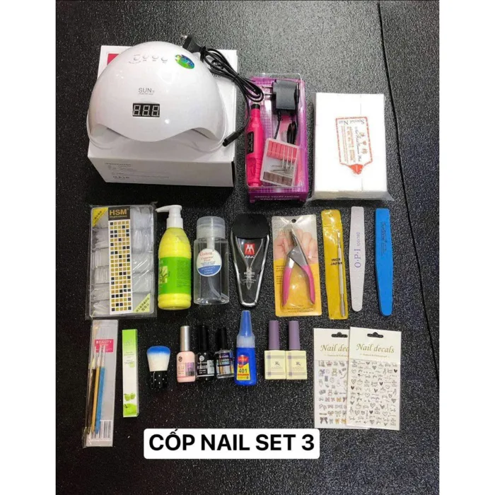 Combo Cốp Đồ Làm Nail Cơ Bản Cho Người Mới Học Nghề, Tự Làm Nail Tại Nhà,  Đầy Đủ Dụng Cụ, Tiết Kiệm | Shopee Việt Nam