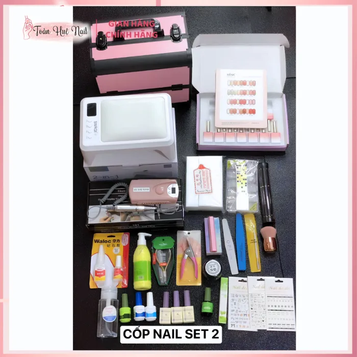 Combo Cốp Đồ Làm Nail Cơ Bản Cho Người Mới Học Nghề, Tự Làm Nail Tại Nhà,  Đầy Đủ Dụng Cụ, Tiết Kiệm | Shopee Việt Nam