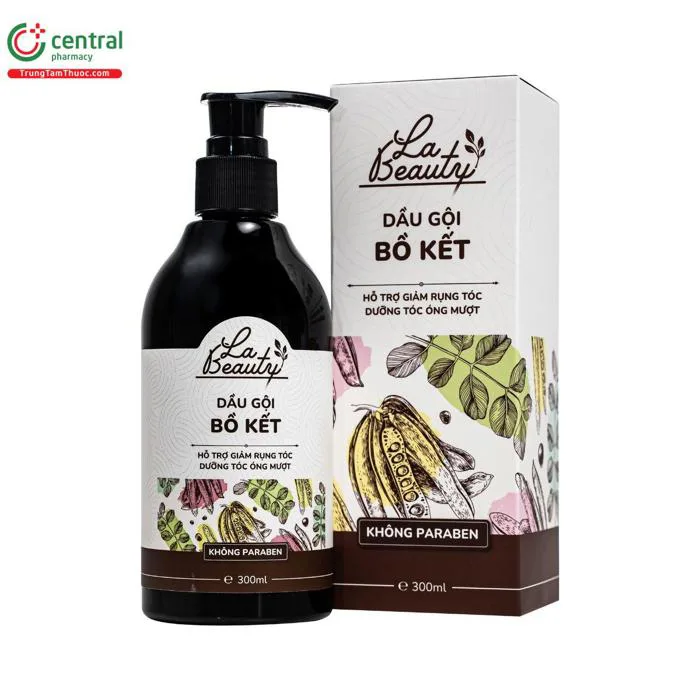 Dầu gội Bồ Kết La Beauty - Liệu pháp làm sạch da đầu, giảm rụng tóc