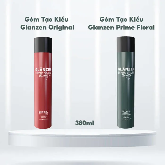 Gôm xịt tóc giữ nếp Glanzen Original 380ml