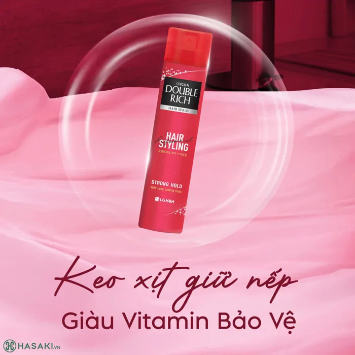 Xịt Tạo Kiểu Tóc Double Rich Giữ Tóc Cố Định 170ml