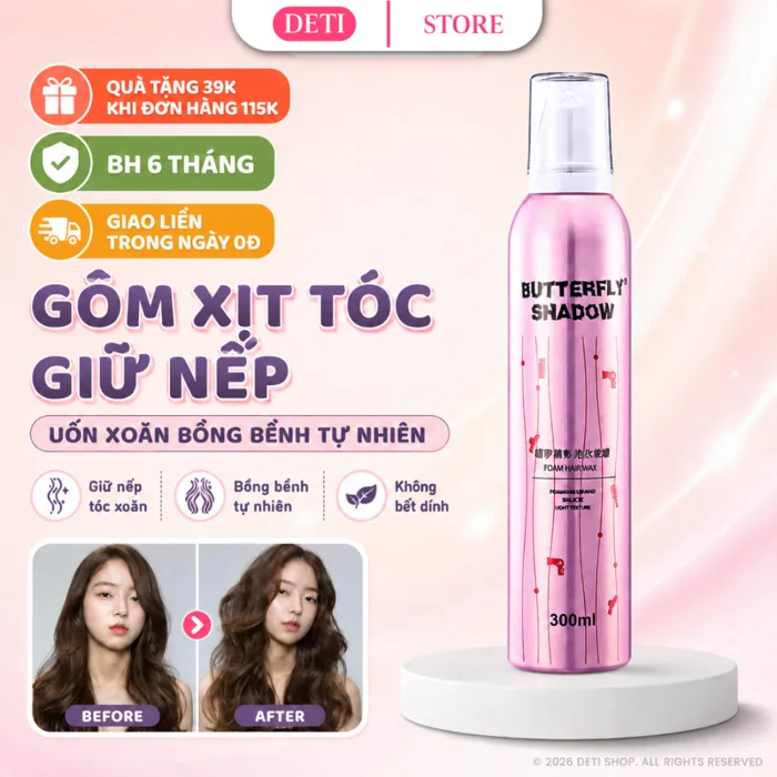Gôm Xịt Tóc Keo Xịt Tóc Giữ Nếp Tóc Gôm Mềm Tạo Kiểu Uốn Xoăn Tự Nhiên Làm Phồng Tóc Bồng Bềnh Xịt Tóc Tạo Kiểu Mỗi Ngày