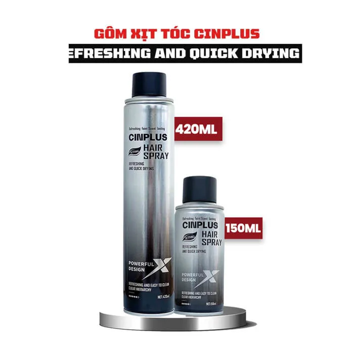 Gôm xịt tóc nam nữ giữ nếp phổ biến & ưa chuộng nhất