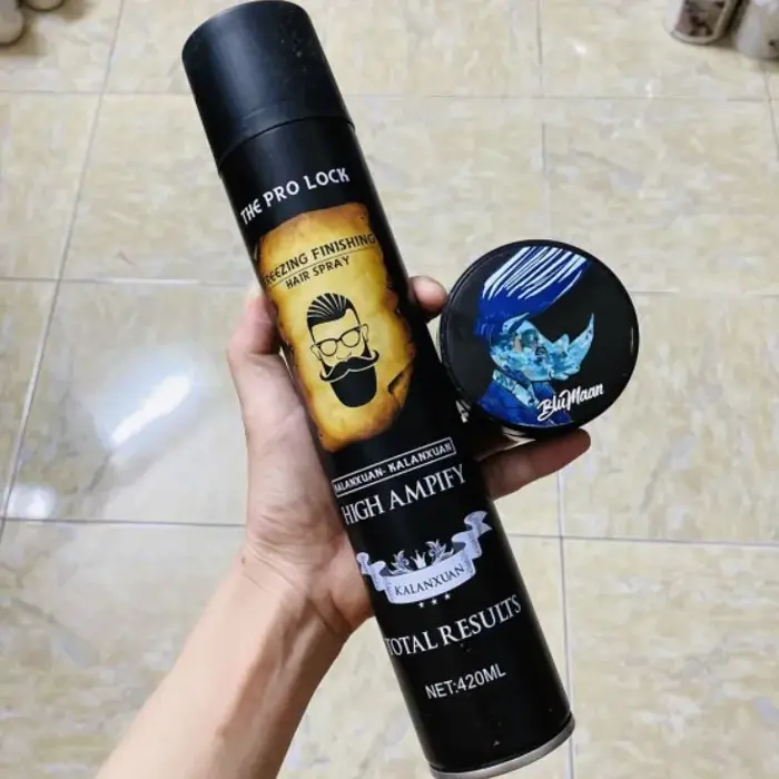 Combo Gôm xịt tóc nam giữ nếp và sáp vuốt tóc tê giác xanh - Lazada |  Lazada Việt Nam