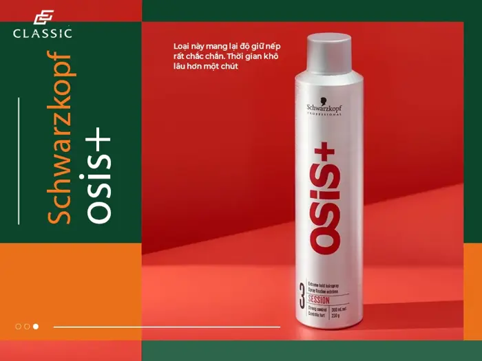 Keo xịt giữ nếp tóc không cứng, tóc bồng bềnh bắt mắt