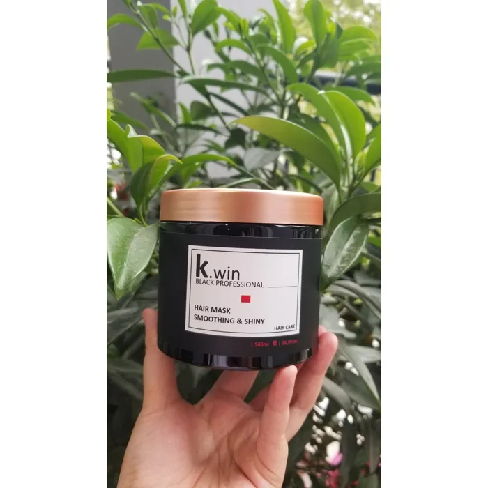 Kem ủ tóc, hấp tóc phục hồi tóc hư tổn Kwin smoothing and shiny 500ml dưỡng