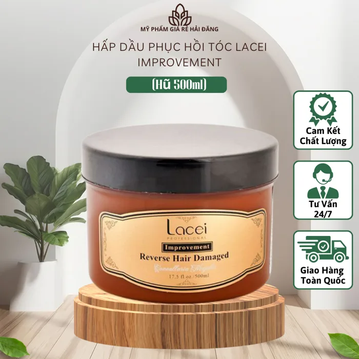 Hấp Dầu Phục Hồi Tóc Lacei Improvement Tăng Độ Bồng Bềnh Cho Tóc Uốn Duỗi (Hũ 500ml)