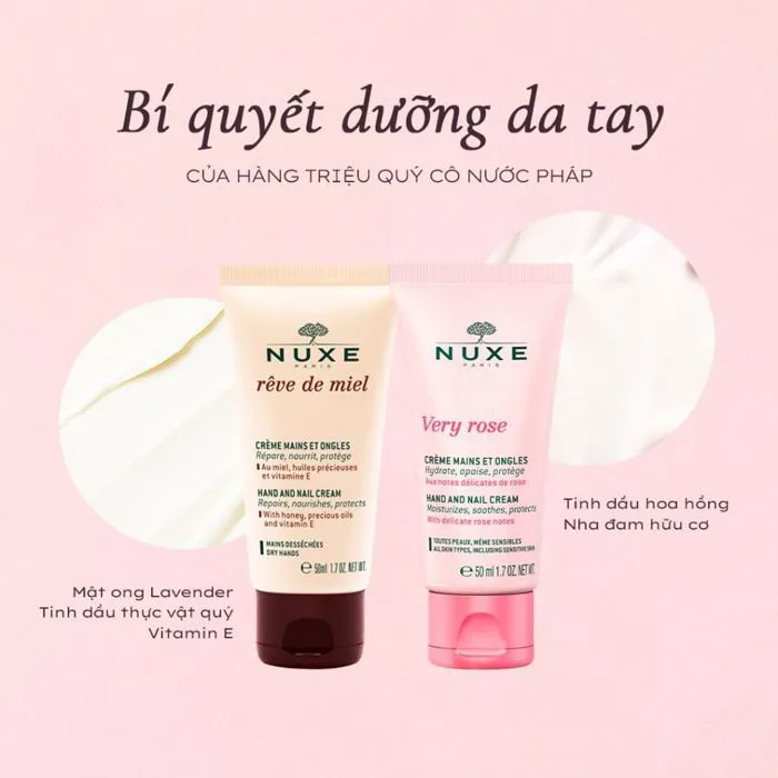 Kem Dưỡng Da Tay Nuxe 50ml - Mint Cosmetics - Save The Best For You!