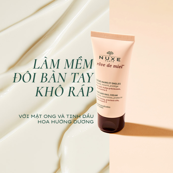 Kem Dưỡng Da Tay Và Móng Không Nhờn Rít Nuxe Reve De Miel Hand and Nail  Cream 50mlKem Dưỡng Da Tay Và Móng Nuxe Reve De Miel Hand and Nail Cream  50ml –