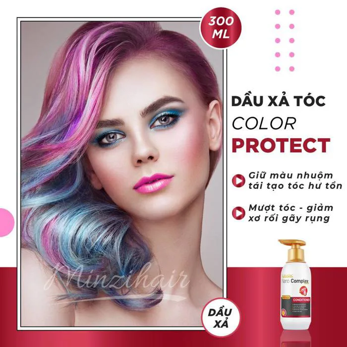 Dầu Xả Giữ Màu Tóc Nhuộm 300ml - Thuốc nhuộm tóc minzihair