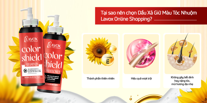 Dầu Xả Giữ Màu Tóc Nhuộm Lavox Online Shopping