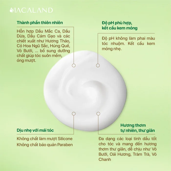 Combo Dầu gội cho tóc nhuộm và Dầu xả giữ màu MACALAND 500ml dưỡng tóc mềm  mượt chắc khỏe, phục hồi hư tổn - Mỹ Phẩm Từ Thiên Nhiên