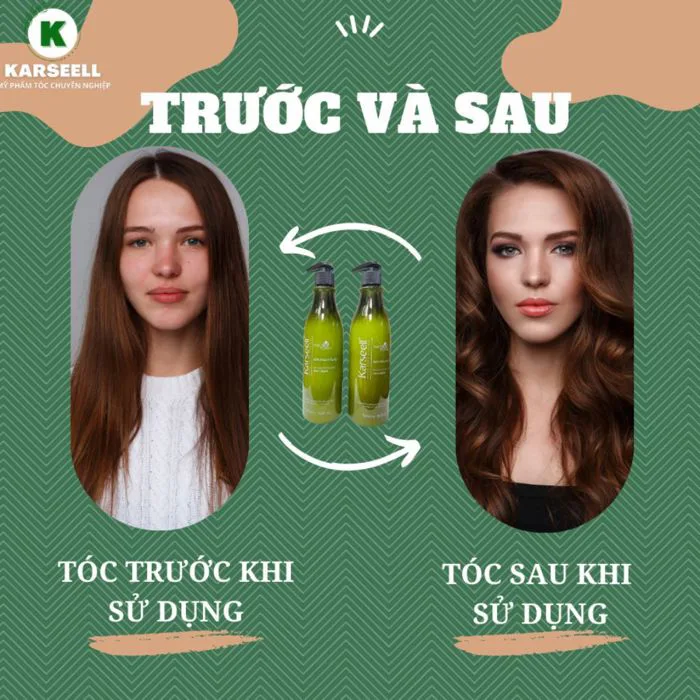 Gel giữ nếp tóc xoăn Karseell Curly Cream tạo kiểu dưỡng tóc uốn xoăn, gel vuốt