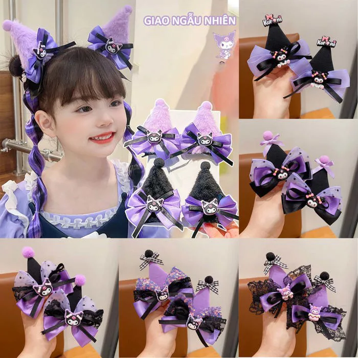 Set 2 Kẹp Tóc Tai Thỏ Kuromi Siêu Dễ Thương Băng Đô Kẹp Tóc Cho Bé Phong  Cách Mới - Phụ Kiện Hóa Trang Bé Gái