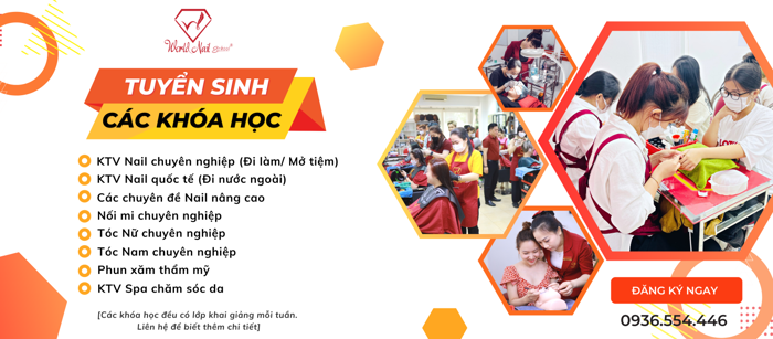 TRUNG TÂM ĐÀO TẠO NAIL - TÓC - SPA - TRANG ĐIỂM WORLD NAIL SCHOOL