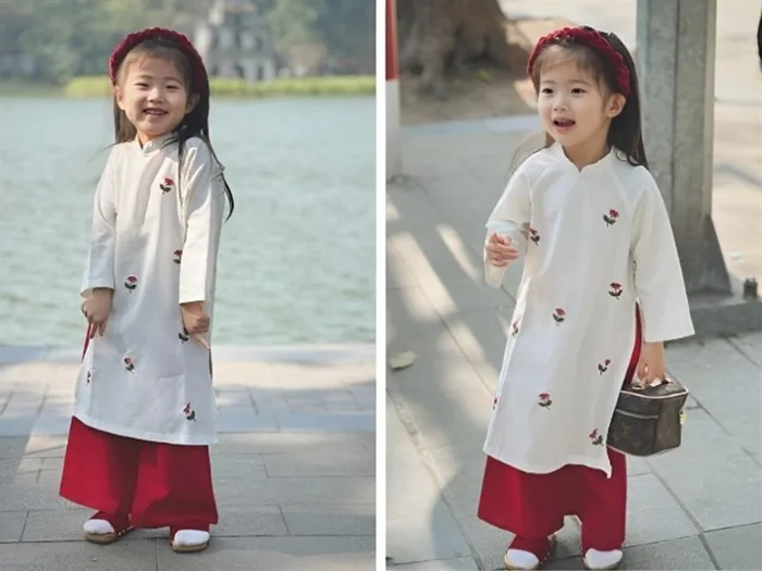 Kiểu tóc mặc áo dài cho bé Kiểu tóc mặc áo dài cho bé