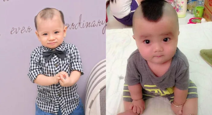 10+ kiểu tóc cho bé trai ít tóc đơn giản nhưng siêu đáng yêu