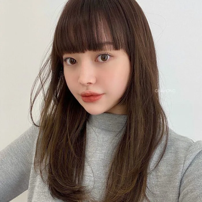 Có đến 4 phiên bản tóc mái bằng đang hot tại các salon Hàn, kiểu nào cũng  xinh yêu và trẻ trung hết cỡ