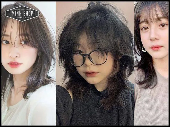 Kiểu Tóc Mullet Layer Nữ Mặt Tròn Tự Tin Khoe Cá Tính | Minhshop.vn