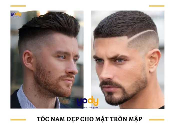 TOP 15 kiểu tóc nam đẹp cho mặt tròn mập giấu yếu điểm tốt | Yody