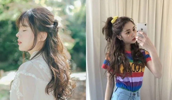Những kiểu buộc tóc nửa đầu giúp nàng 'trẻ ra vài tuổi'