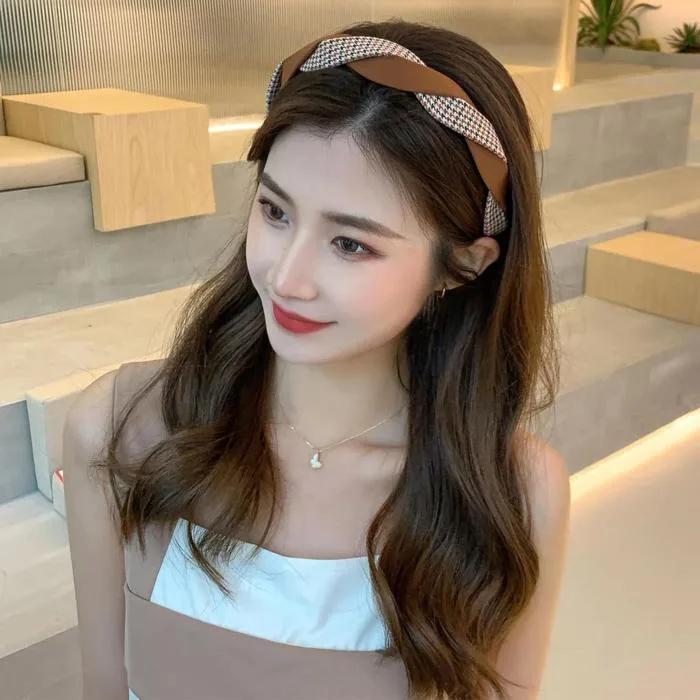 Băng đô cài tóc bện thắt bím Lagu Khăn Phụ Kiện, bờm tóc phong cách Hàn  Quốc cho nữ đẹp cao cấp sang trọng