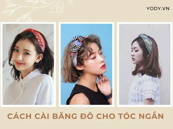 8 cách cài băng đô cho tóc ngắn, tóc xoăn đơn giản, đẹp | Yody