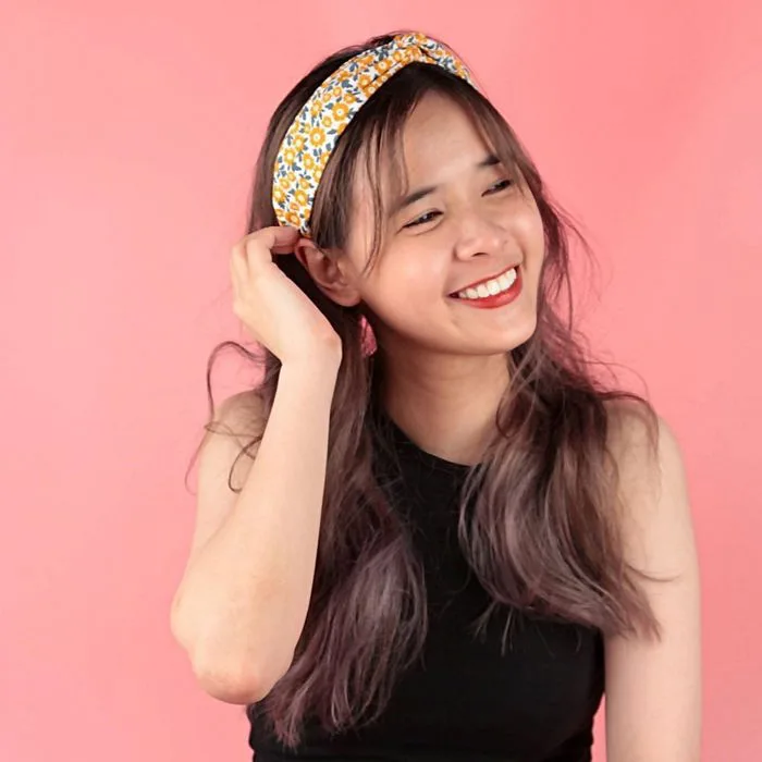 Băng Đô Cài Tóc Vải Tái Chế Cổ Điển, Phụ Kiện Cho Nữ