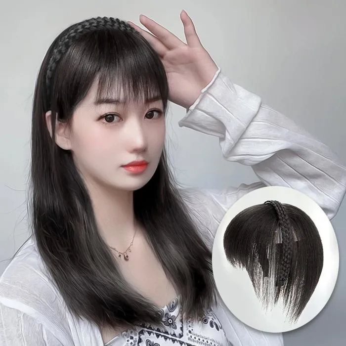 Cài Băng Đô Mái Thưa Tóc Thật 3D Phủ 360 Độ Hai Pát | Wina