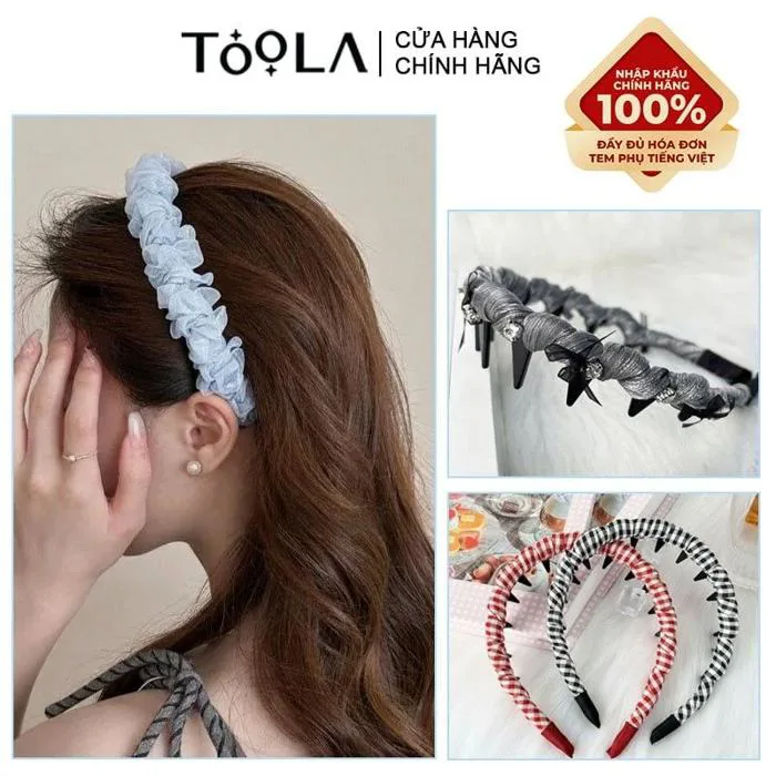 [NHẬP KHẨU] Băng Đô Thời Trang Nữ TOOLA Có Răng Chống Trơn Trượt, Bờm Cài  Tóc Phong Cách Hàn Quốc