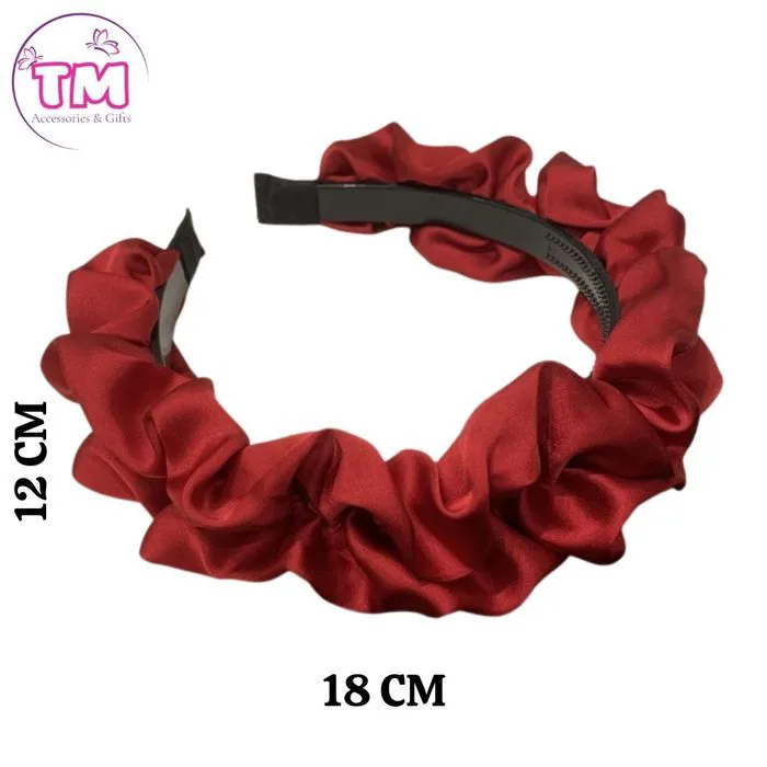 Băng Đô Lụa Satin Rộng – Phụ Kiện Tóc Nữ Tính Kiểu Dáng Cổ Điển – TM  MINIMART