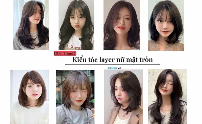 40+ Kiểu tóc layer nữ mặt tròn đẹp, trẻ trung dẫn đầu Hot Trend 2026