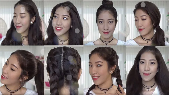 7 Kiểu Tóc Đơn Giản Đi Học - 7 Easy Hairstyles For School [ VANMIU BEAUTY ]
