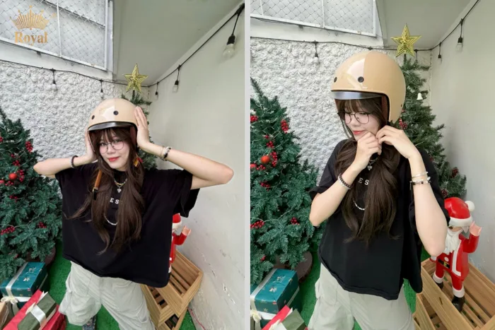 Những kiểu tóc đội nón bảo hiểm đẹp dễ làm cho nàng - Royal Helmet