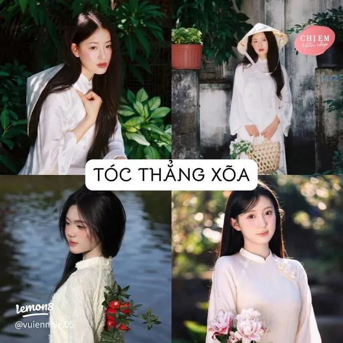 Gợi ý kiểu tóc mặc áo dài cách tân chụp ảnh đẹp dịp 30/4