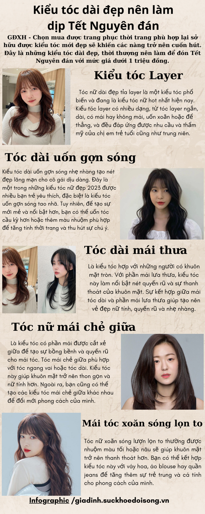 Tóc dài đẹp nên làm dịp Tết Nguyên đán