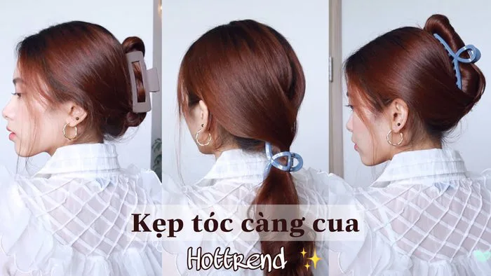 Hướng Dẫn Kẹp Tóc Càng Cua Hottrend Cực Dễ Dàng | Easy claw clip hairstyle  | Hồng Beauty