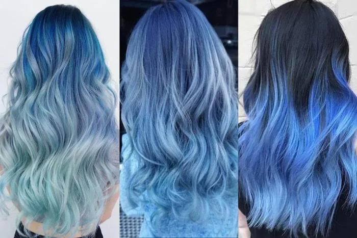 Tổng hợp các màu tóc ombre xanh dương hot “trend”