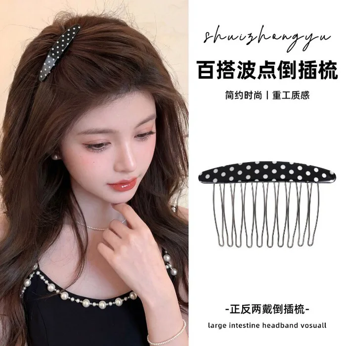 Lược Cài Tóc Nơ Phong Cách Hàn Quốc Cho Nữ, Kẹp Tóc Thời Trang