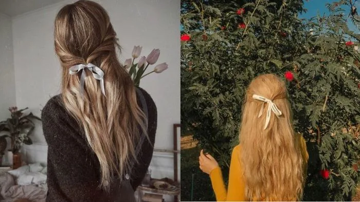 Học những cô nàng Hàn Quốc 4 kiểu tóc kẹp nơ đi tiệc hay đi chơi đều xinh