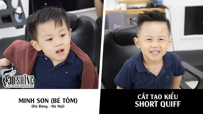 Cắt tạo kiểu Short Quiff | Minh Sơn (Bé Sóc) | 4 tuổi Cắt tạo kiểu Short Quiff | Minh Sơn (Bé Sóc) | 4 tuổi